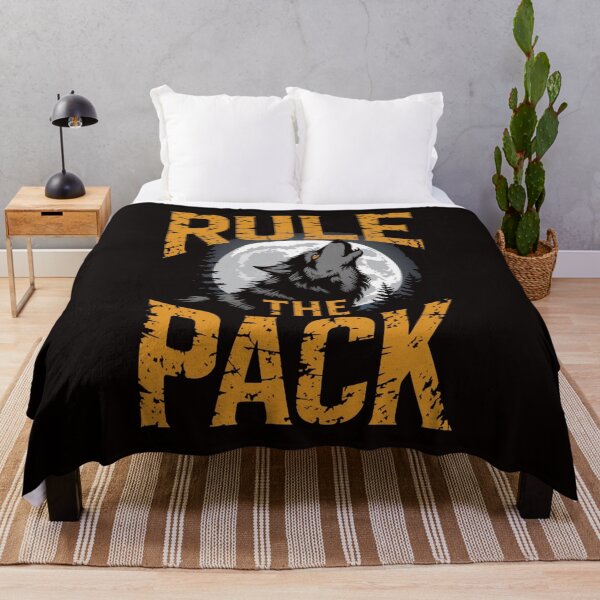 Item preview, Rule The Pack Wolf T-Shirt designed and sold by HOMEDESIGNPRINT.