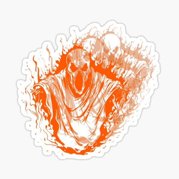 Halloween scream Sticker