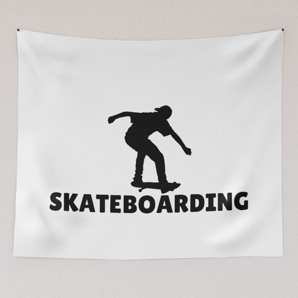 Item preview, SKATEBOARDING (male) - BLACK designed and sold by ArtsyCity.