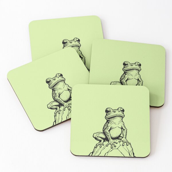 Item preview, Little Cute Frog on the Stone designed and sold by yilsi.