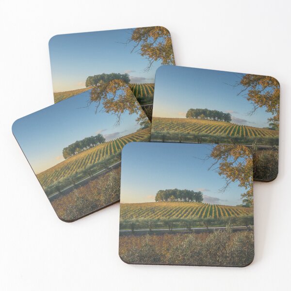 Item preview, Group of trees on a hill above a vineyard. Chianti region. Tuscany designed and sold by Stefano Orazzini.