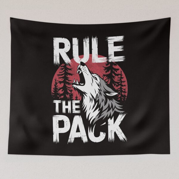 Item preview,  Rule The Pack Wolf T-Shirt designed and sold by HOMEDESIGNPRINT.