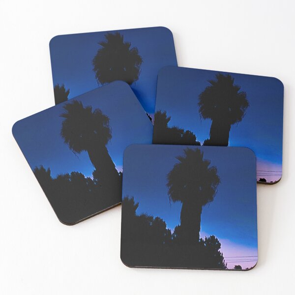 Item preview, Blue hour palm tree designed and sold by Eve Aguera.