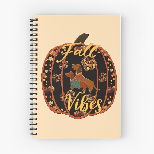 Item preview, Dachshund Fall Vibes Pumpkin from the Dachshund Fall Vibes Dark Collection designed and sold by VibeHiveThreads.