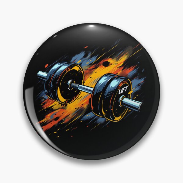 Item preview, "LIFT": A sleek design where a dumbbell is depicted with motion blur and dynamic lines to show rapid movement. designed and sold by adnananwar.