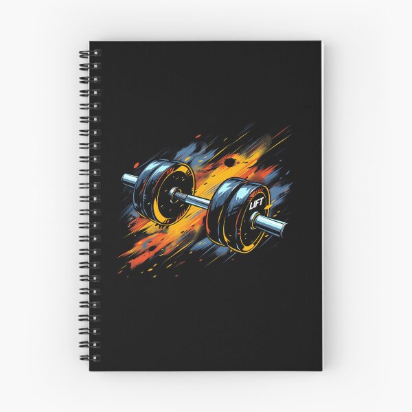 Item preview, "LIFT": A sleek design where a dumbbell is depicted with motion blur and dynamic lines to show rapid movement. designed and sold by adnananwar.