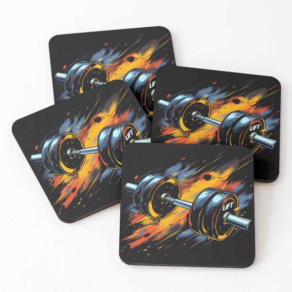 Item preview, "LIFT": A sleek design where a dumbbell is depicted with motion blur and dynamic lines to show rapid movement. designed and sold by adnananwar.