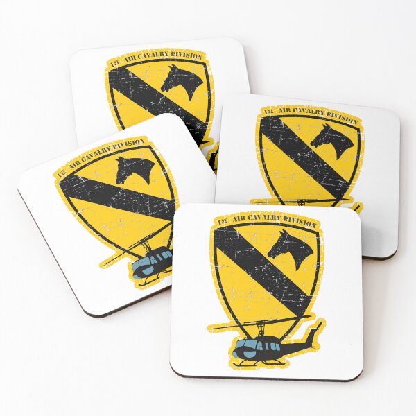 Item preview, US Army - 1st Air Cavalry Division - Bell UH-1 Huey - Grunge Style designed and sold by pzd501.