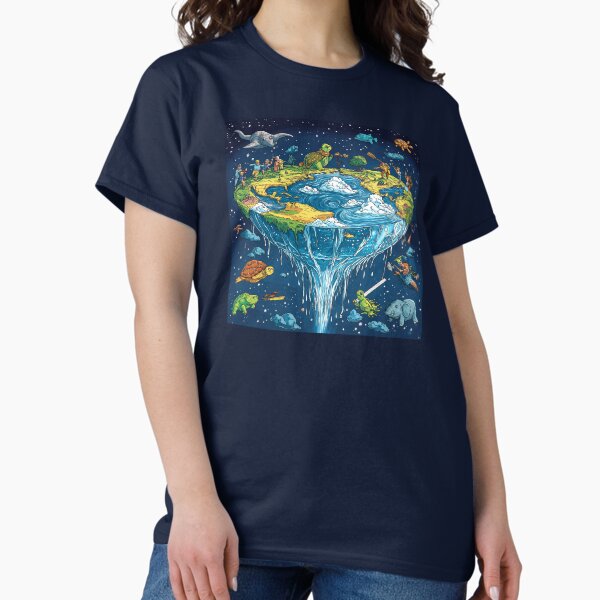 Item preview, flat earth theory designed and sold by supersanko.