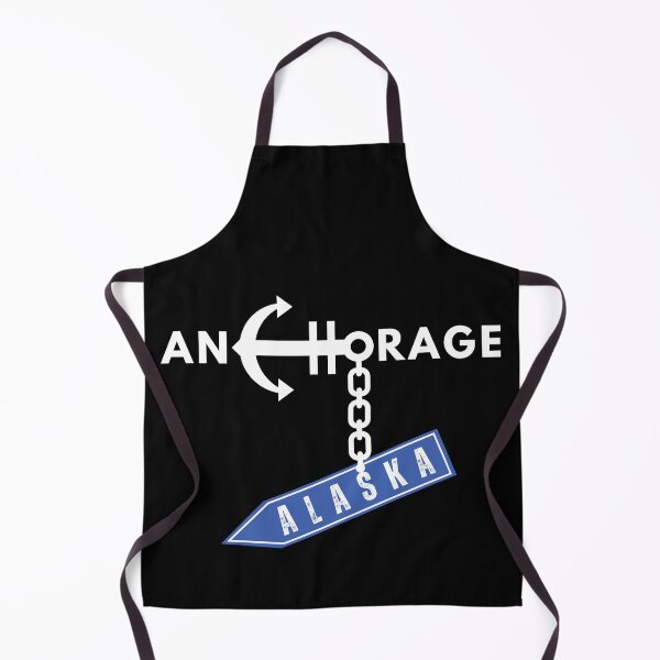 Item preview, ANCHORAGE ROADSIGN WHITE designed and sold by GediaPrints.