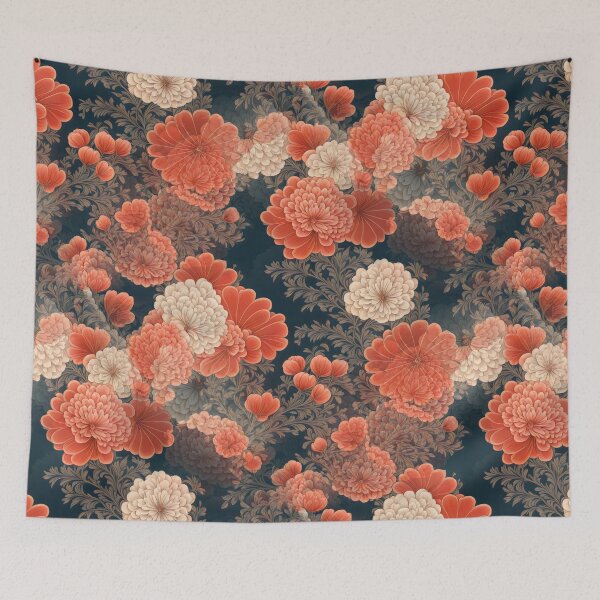 Item preview, Japanese Kimono Pattern Fabric Sakura designed and sold by patterncrow.