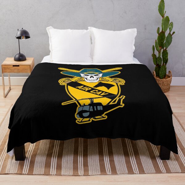 Item preview, US Army - 1st Air Cav - Bell UH-1 Huey and Skull T-Shirt designed and sold by pzd501.