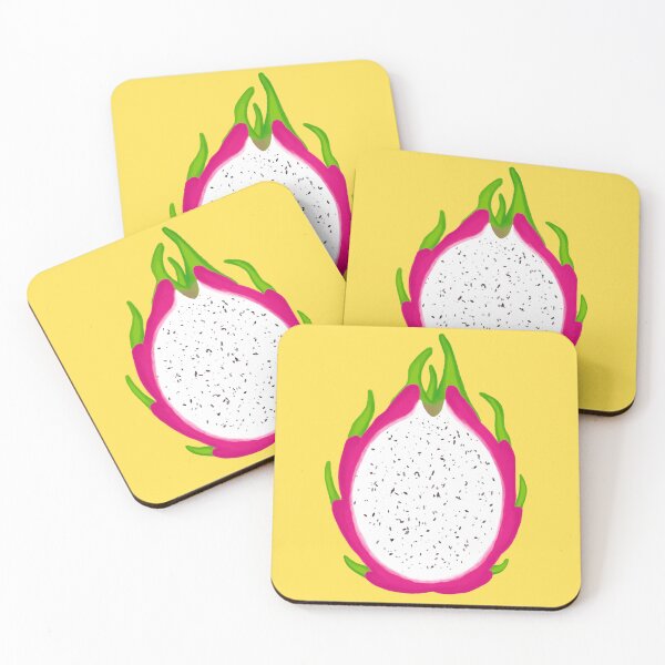 Item preview, Dragon Fruit on Yellow designed and sold by bits-and-bob.