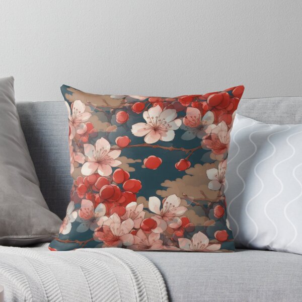 Item preview, Japanese Kimono Pattern Fabric Sakura designed and sold by patterncrow.