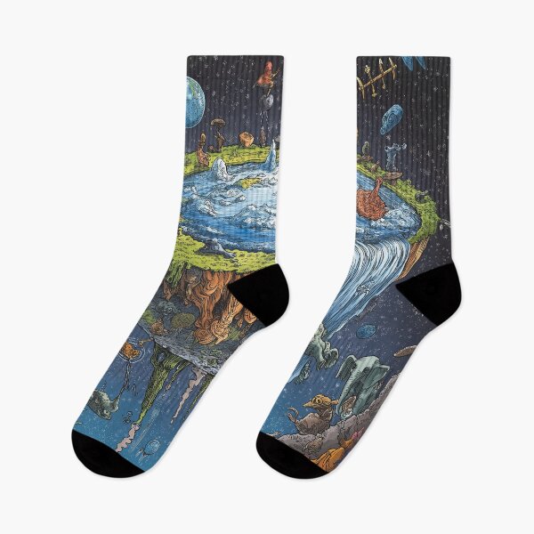 Item preview, flat earth theory designed and sold by supersanko.