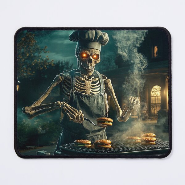 Item preview, Backyard BBQ Skeleton: Haunted Night Grilling designed and sold by lylange.