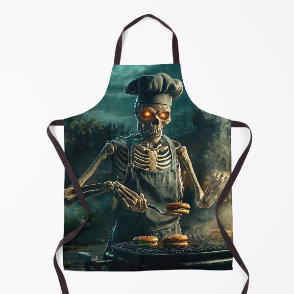 Item preview, Backyard BBQ Skeleton: Haunted Night Grilling designed and sold by lylange.