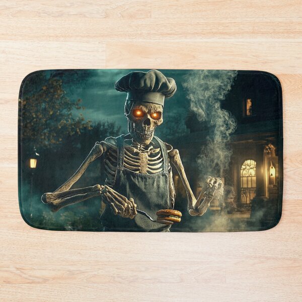 Item preview, Backyard BBQ Skeleton: Haunted Night Grilling designed and sold by lylange.