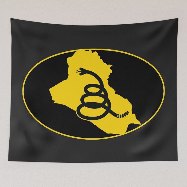 Item preview, IRAQ - Freedom Is The Superpower - Modern Gadsden Snake Flag - Dont Tread On Me design designed and sold by pelagio.