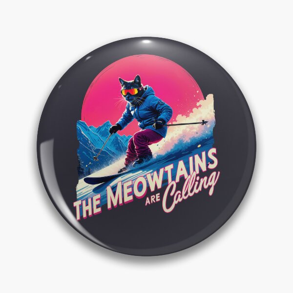 Item preview, The Meowtines Are Calling Cat Skiing designed and sold by wowwowmeow.