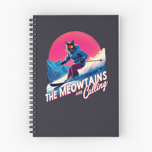Item preview, The Meowtines Are Calling Cat Skiing designed and sold by wowwowmeow.