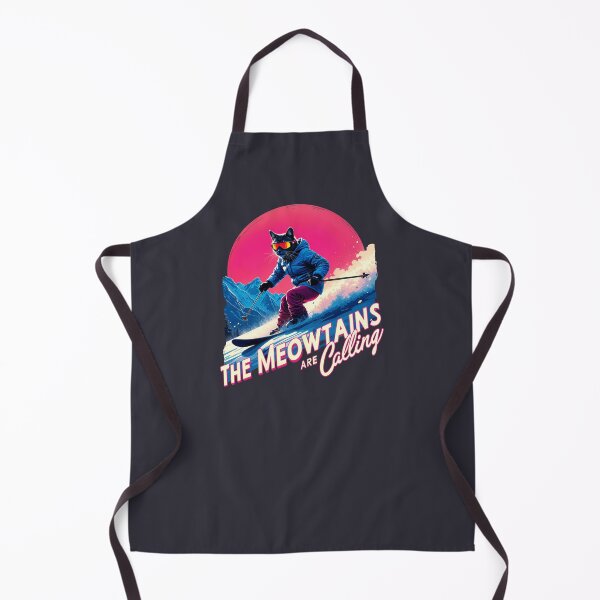 Item preview, The Meowtines Are Calling Cat Skiing designed and sold by wowwowmeow.
