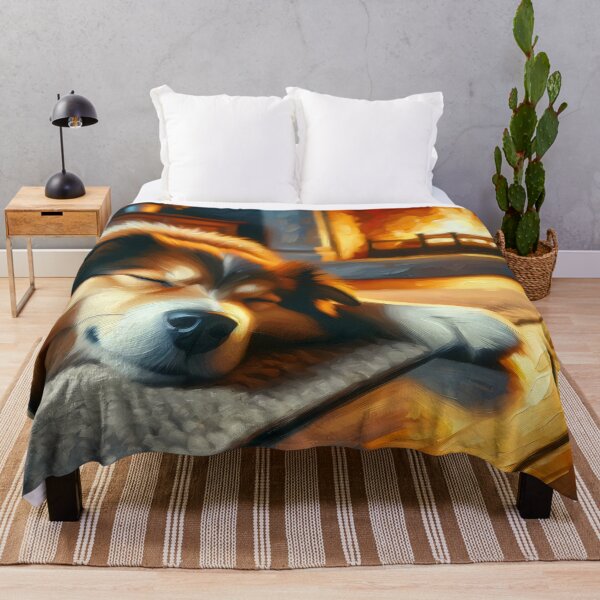 Item preview, Dog Sleeping by the Fireplace designed and sold by GoldenPattern.