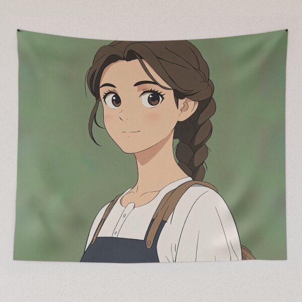 Item preview, German woman, portrait | Anime style designed and sold by ComicsFactory.