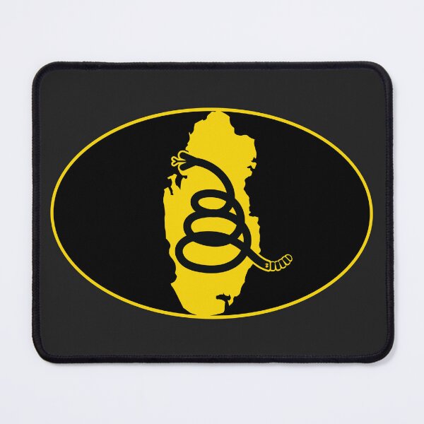 Item preview, QATAR - Freedom Is The Superpower - Modern Gadsden Snake Flag - Dont Tread On Me design designed and sold by pelagio.