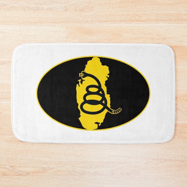Item preview, QATAR - Freedom Is The Superpower - Modern Gadsden Snake Flag - Dont Tread On Me design designed and sold by pelagio.