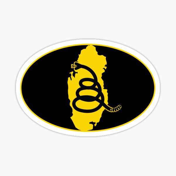 Item preview, QATAR - Freedom Is The Superpower - Modern Gadsden Snake Flag - Dont Tread On Me design designed and sold by pelagio.
