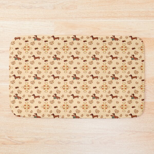Item preview, Dachshund Fall Vibes Pattern - Cream designed and sold by VibeHiveThreads.