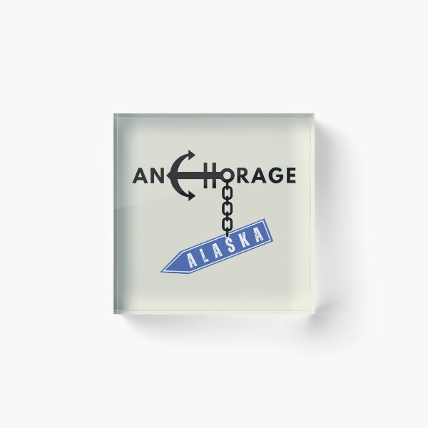 Item preview, Anchorage Alaska Road Sign designed and sold by GediaPrints.