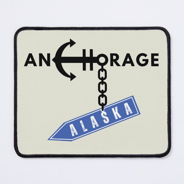 Item preview, Anchorage Alaska Road Sign designed and sold by GediaPrints.