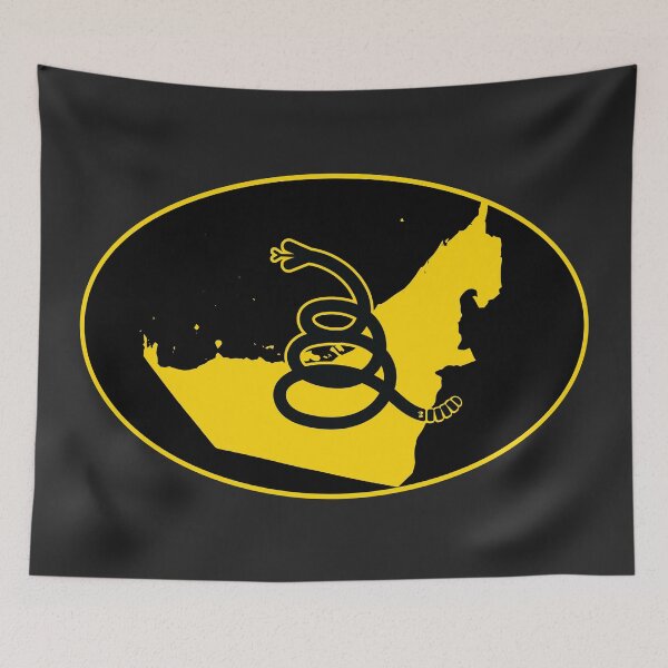 Item preview, UNITED ARAB EMIRATES UAE - Freedom Is The Superpower - Modern Gadsden Snake Flag - Dont Tread On Me design designed and sold by pelagio.