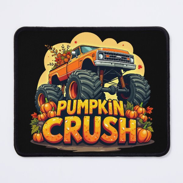 Item preview, Pumpkin Crush, Funny Pumpkin with Monster Truck designed and sold by Made for Grins Co.