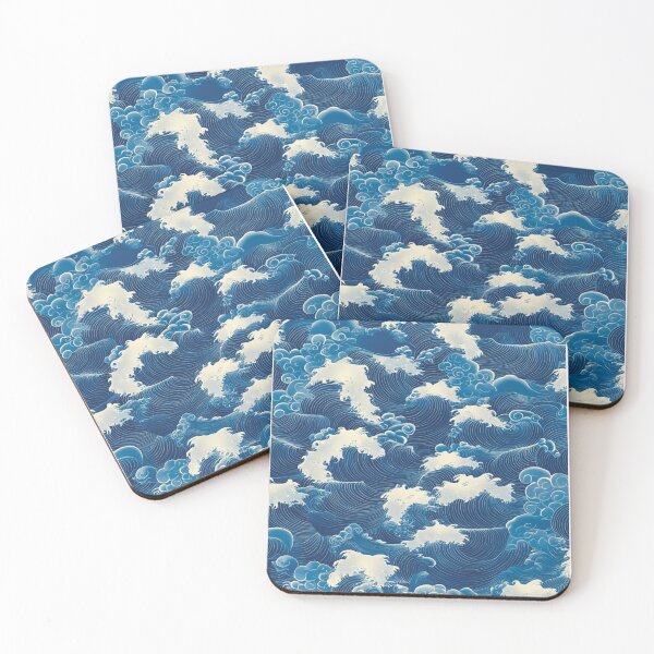 Item preview, Azure Waves: Tranquil Sea Patterns designed and sold by Pujo Design.