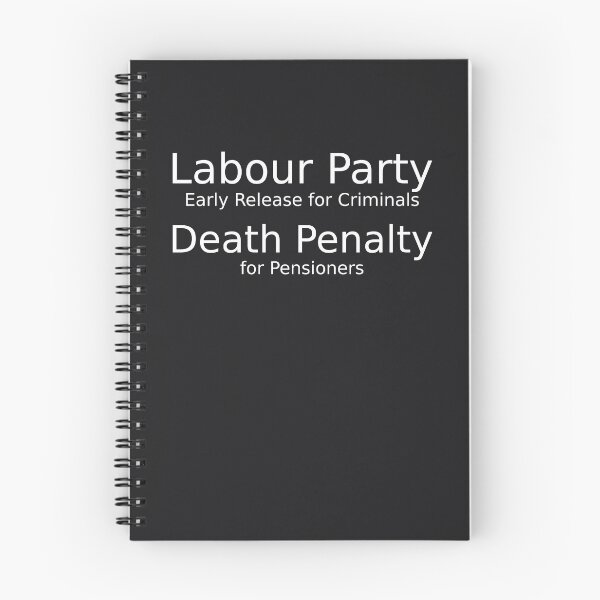 Item preview, Labour party early release for criminals death penalty for pensioners for dark background designed and sold by YogaZesty.