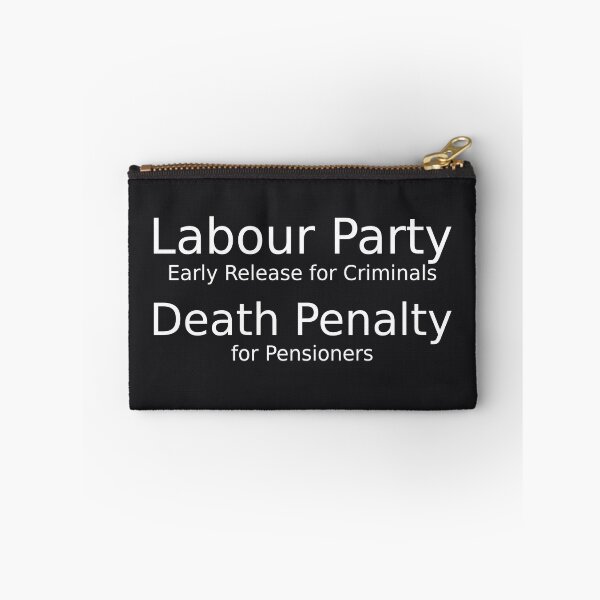 Item preview, Labour party early release for criminals death penalty for pensioners for dark background designed and sold by YogaZesty.