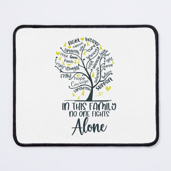 Item preview, In this FAMILY fights against syndrome, disease, illness, cancer with Tree Yellow Ribbon designed and sold by EdithShop59.