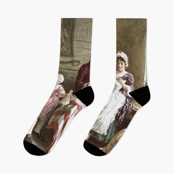 Item preview, Betsy Ross Sewing the American Flag, 1777, by Jean Leon Gerome Ferris designed and sold by Meliara Prints.