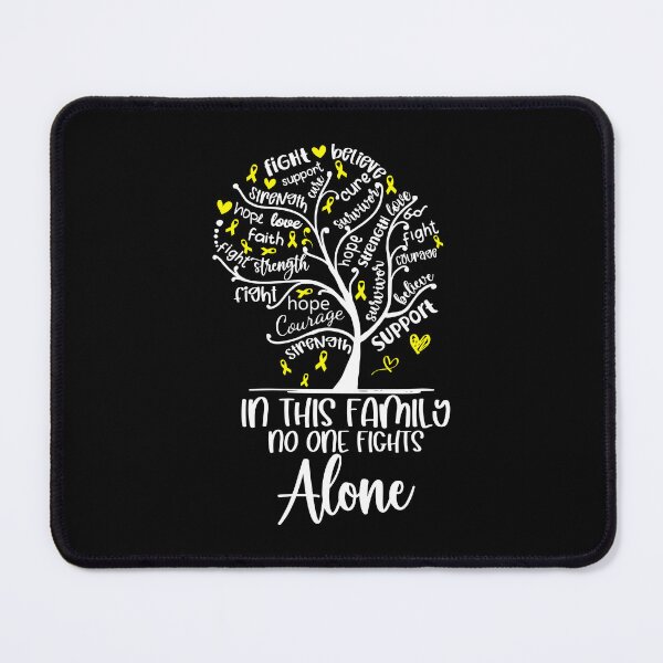 Item preview, In this FAMILY fights against syndrome, disease, illness, cancer with Tree Yellow Ribbon designed and sold by EdithShop59.