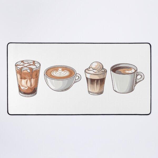 Item preview, set coffee lovers latte iced espresso affogato designed and sold by RetroPrism.