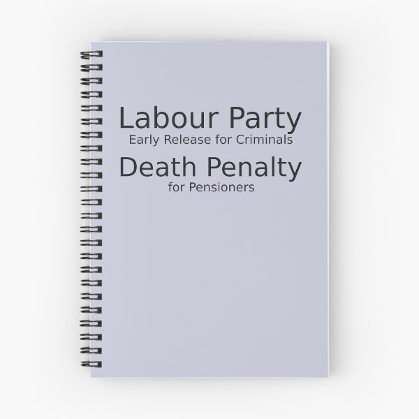 Item preview, Labour party early release for criminals death penalty for pensioners for light background designed and sold by YogaZesty.