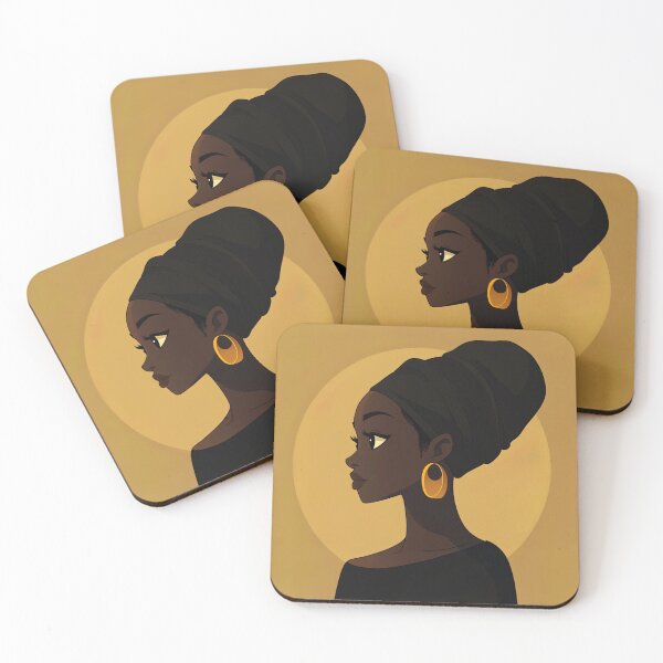 Item preview, Ghanese woman  | Anime style designed and sold by ComicsFactory.