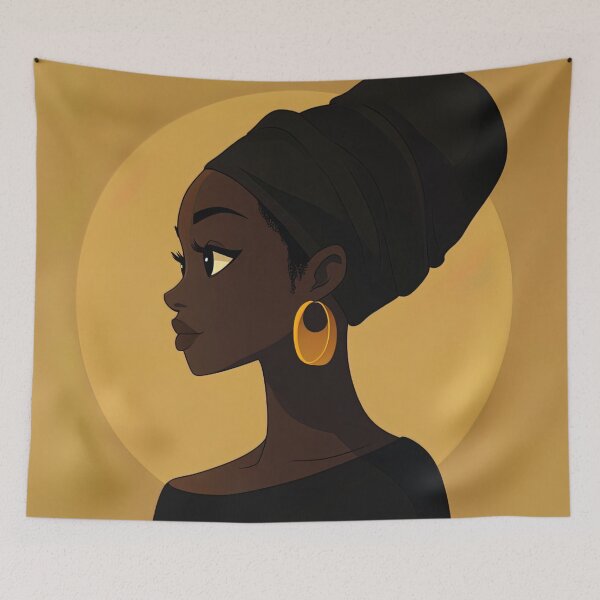 Item preview, Ghanese woman  | Anime style designed and sold by ComicsFactory.