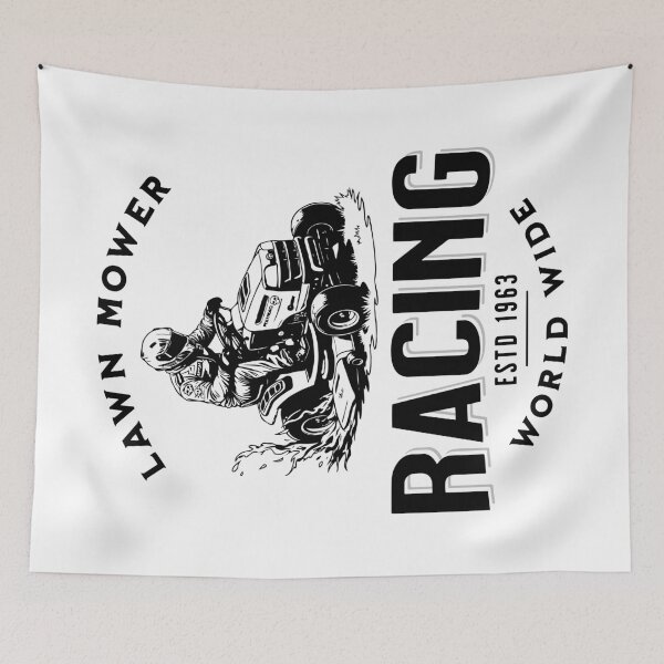 Item preview, Lawnmower Racing - Vintage Design - Lawn Mower Racing designed and sold by RaceDayRags.