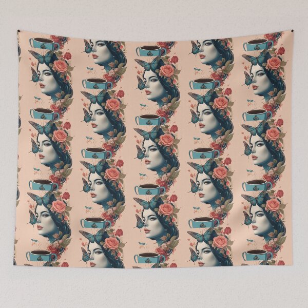 Item preview, A Whimsical Composition of Flowers and Butterflies designed and sold by KilianSzmid.