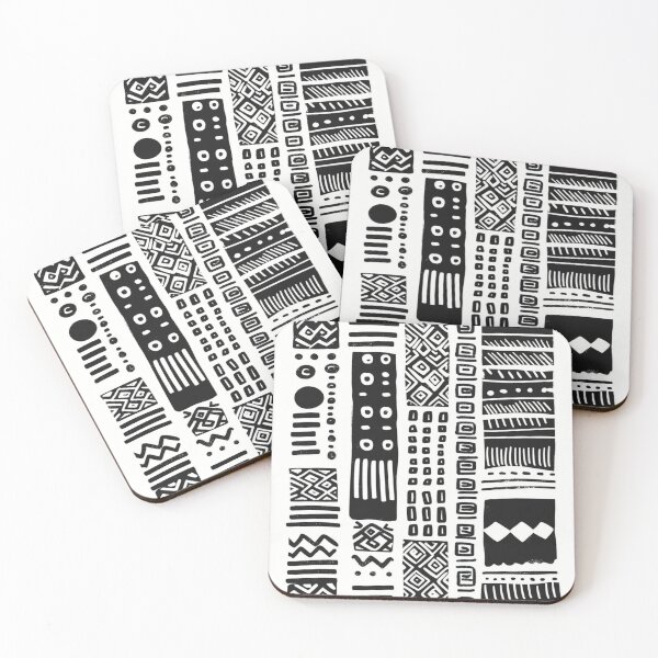 Item preview, Ethnic Elegance: Geometric Black and White Art designed and sold by Pujo Design.
