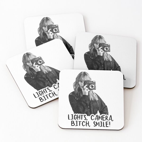 Item preview, Copy of Taylor Swift Lights, Camera, Bitch, Smile - Fanart Iconic Quote designed and sold by Aqhawalla.